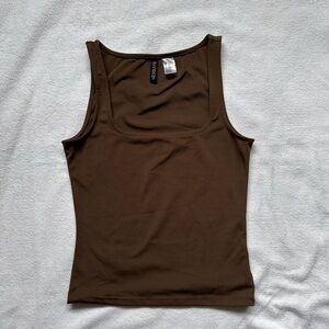 Brown Sleeveless Women's Top